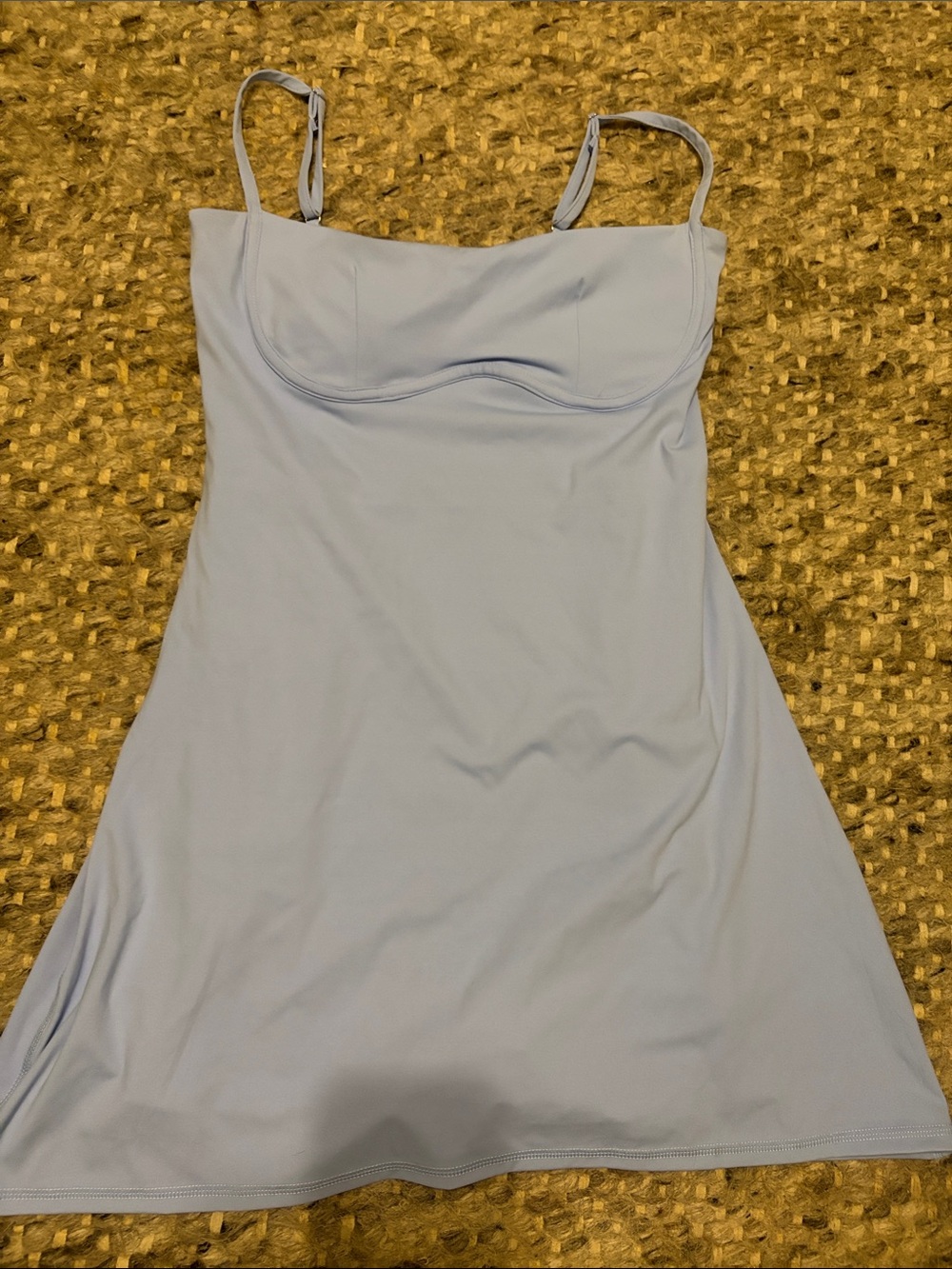 Light Blue Slip Dress/romper with Adjustable Straps